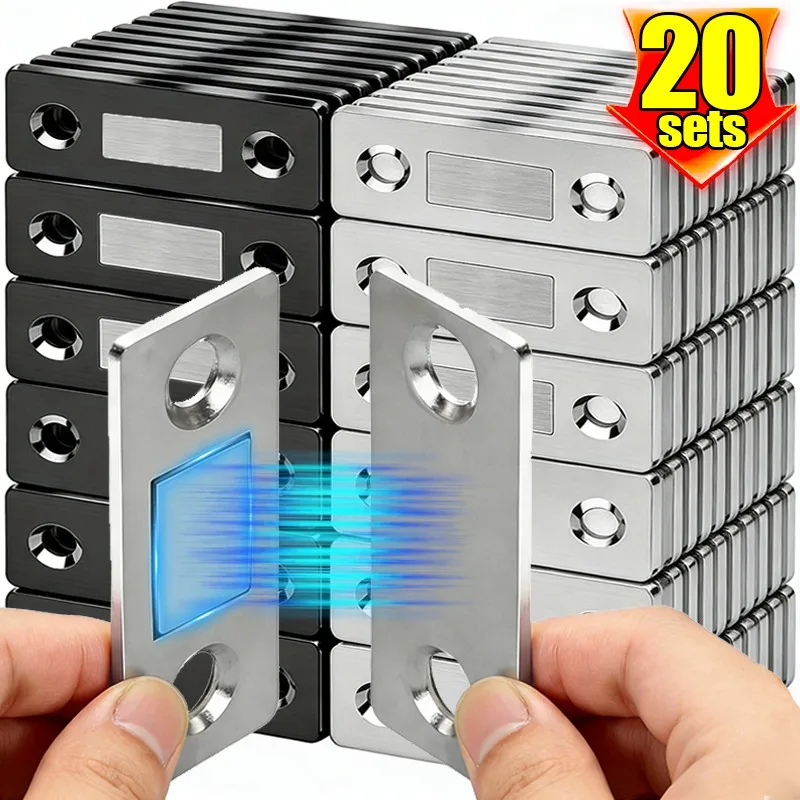 

Ultra-Thin Magnetic Door Catch Cabinet Catches Self-adhesive Door Closed Magnets Sheet Closet Drawer Window Magnet Latches Tools