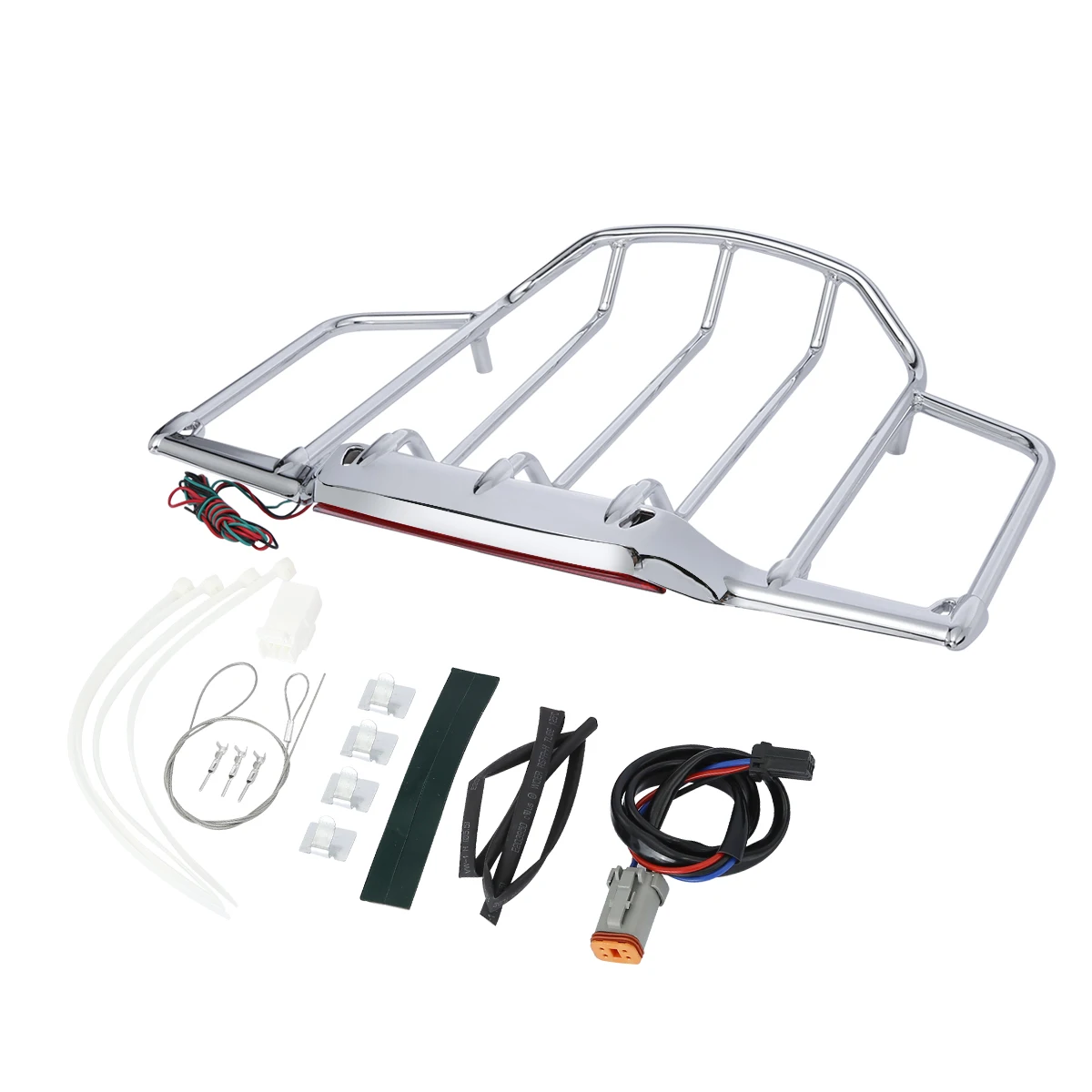 

Trunk Luggage Rack W/ LED Light Fit For Harley Touring Road King Glide 1993-2013