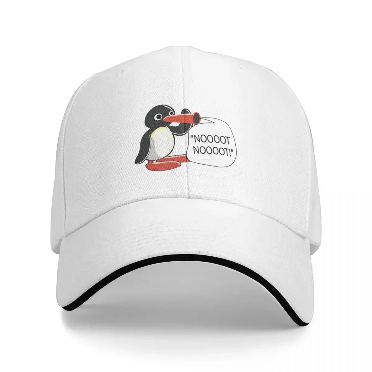 Penguin Noot Noot Baseball Caps Snapback Fashion Baseball Hats Breathable Casual Outdoor Unisex Polychromatic Customizable