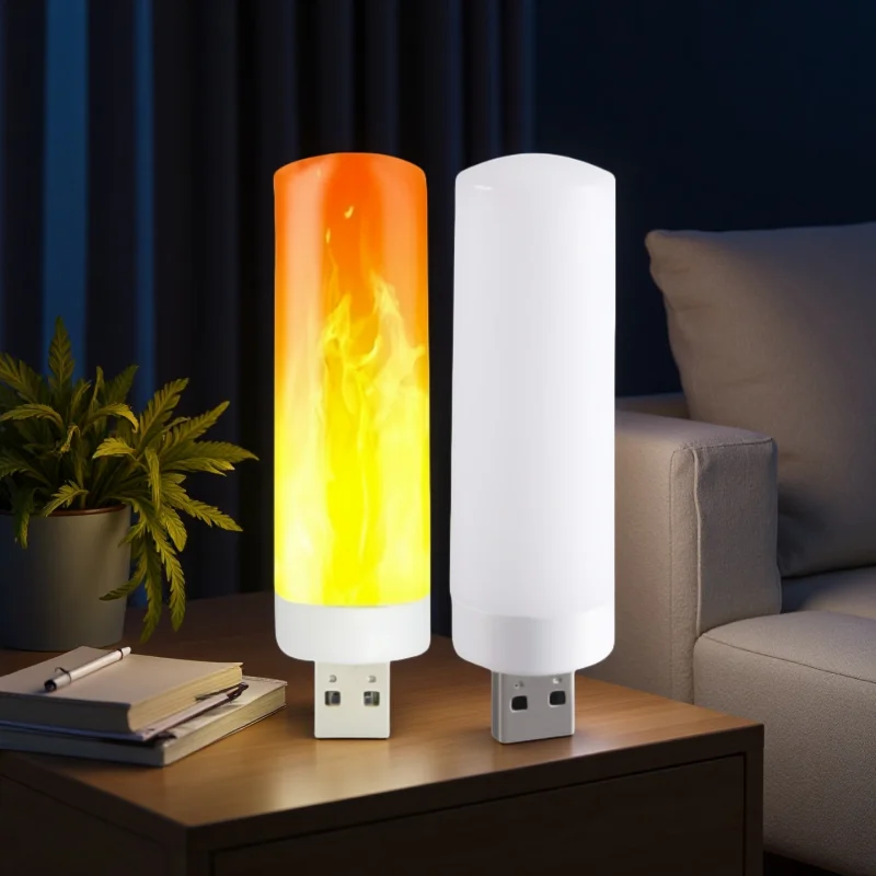 

QUANXUNHE USB лампа с эффектом пламени