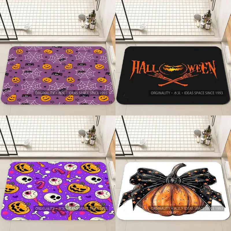 

Коврик на Хэллоуин, украшение для гостиной, домашний диван, нескользящий ковер, кабинет, спальня, татами, детский мягкий напольный коврик