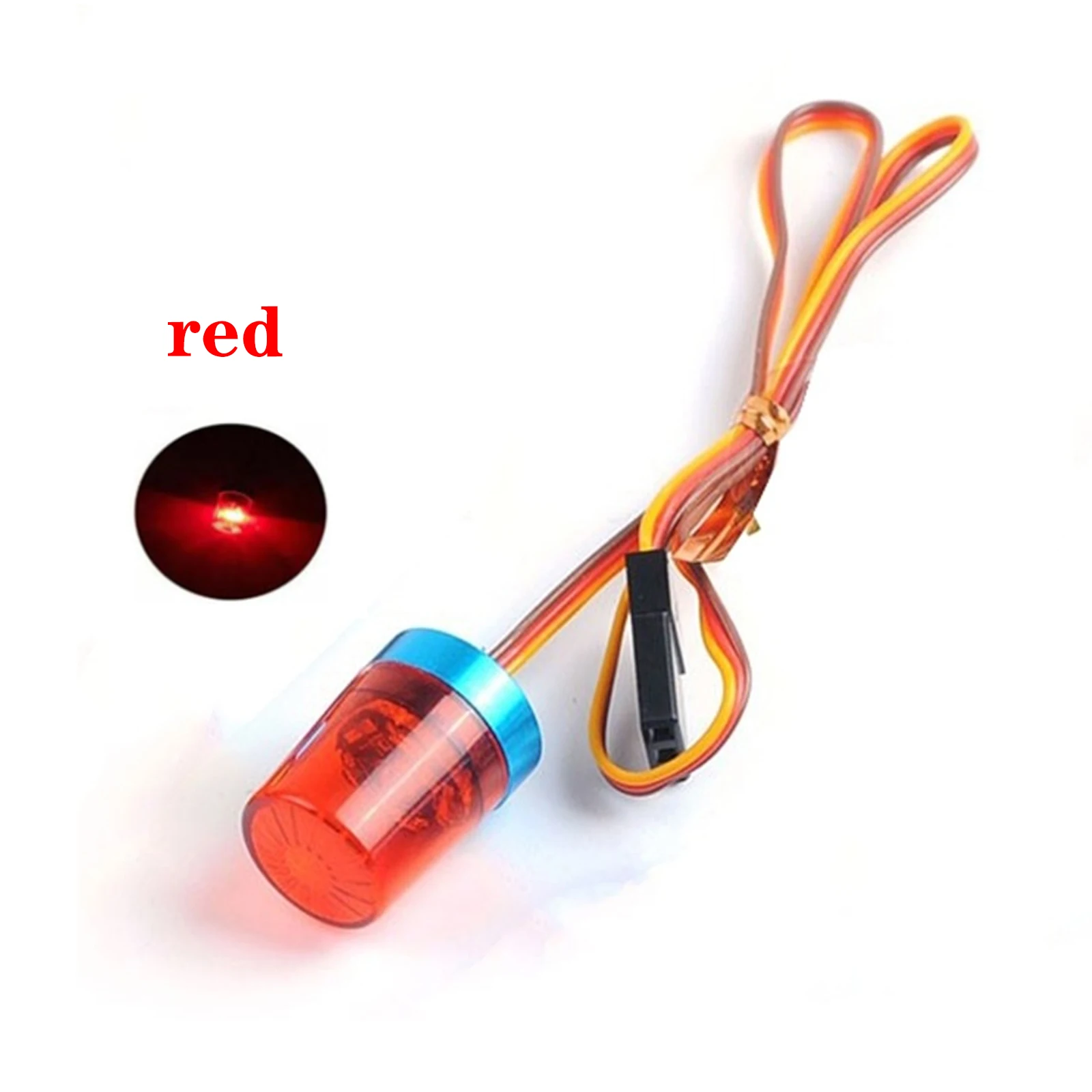 Car Led Flash Lights Police OD 9MM Multi-Function 360 Degree Rotating Flashing Lamp for 1:10 RC Off Road Car 1:14 Tamiya Tractor