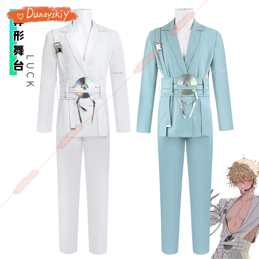 Alien Stage Luka Cosplay R7 Blink Gone Suits Costume Wig Decor Party Clothing Performance Uniform White Suit Halloween Christmas