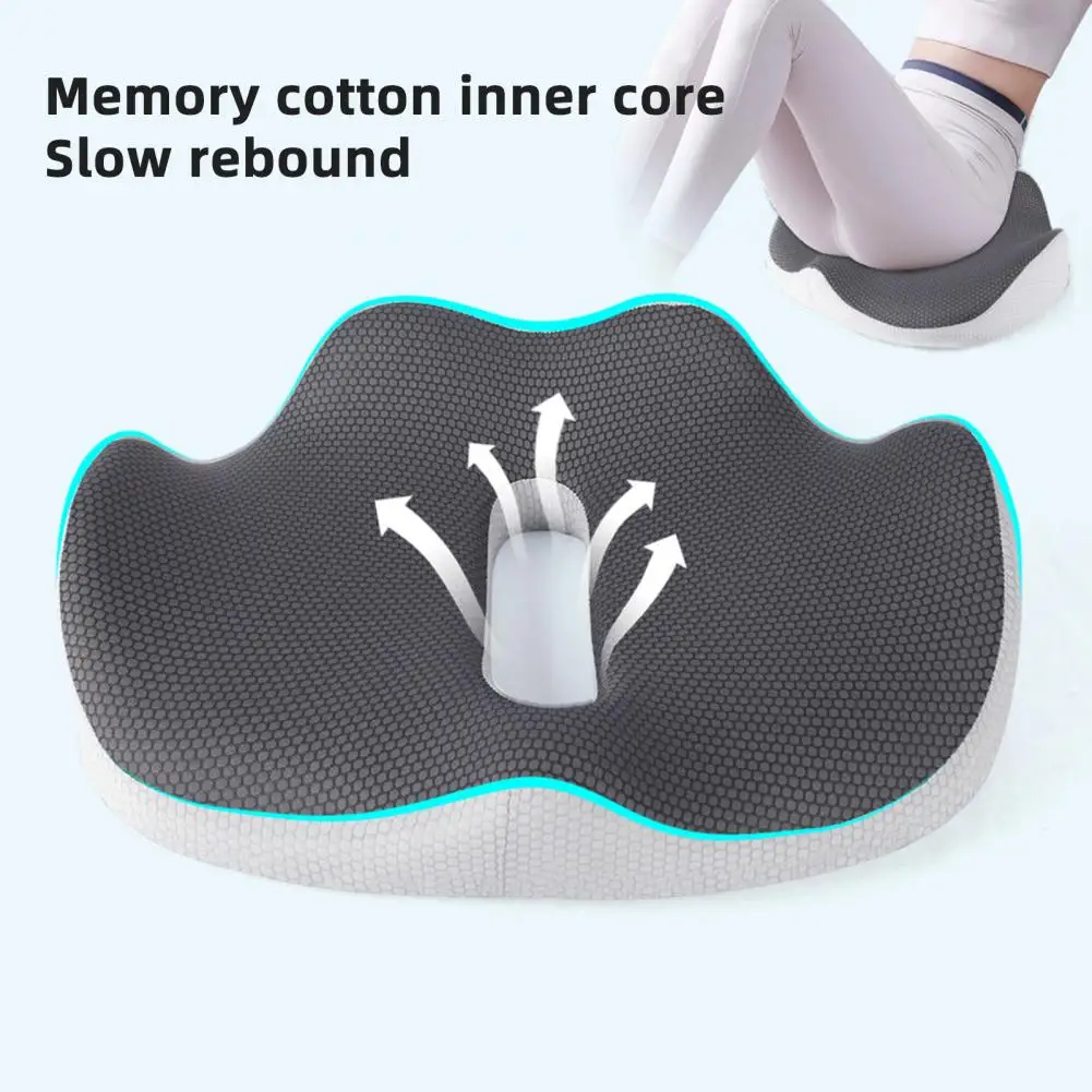 Coccyx Pain Relief Cushion Coccyx Pillow Memory Foam Seat Cushion for Office Workers Sciatica Relief Tailbone Cushion for Car