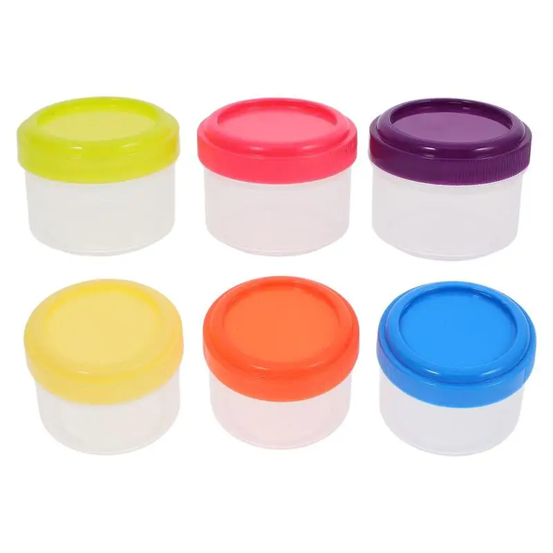 6 Pcs Ketchup Salad Bottle Small Condiment Boxes Sauce Containers Tiny Food Pp Travel Jars Portable Vinegar