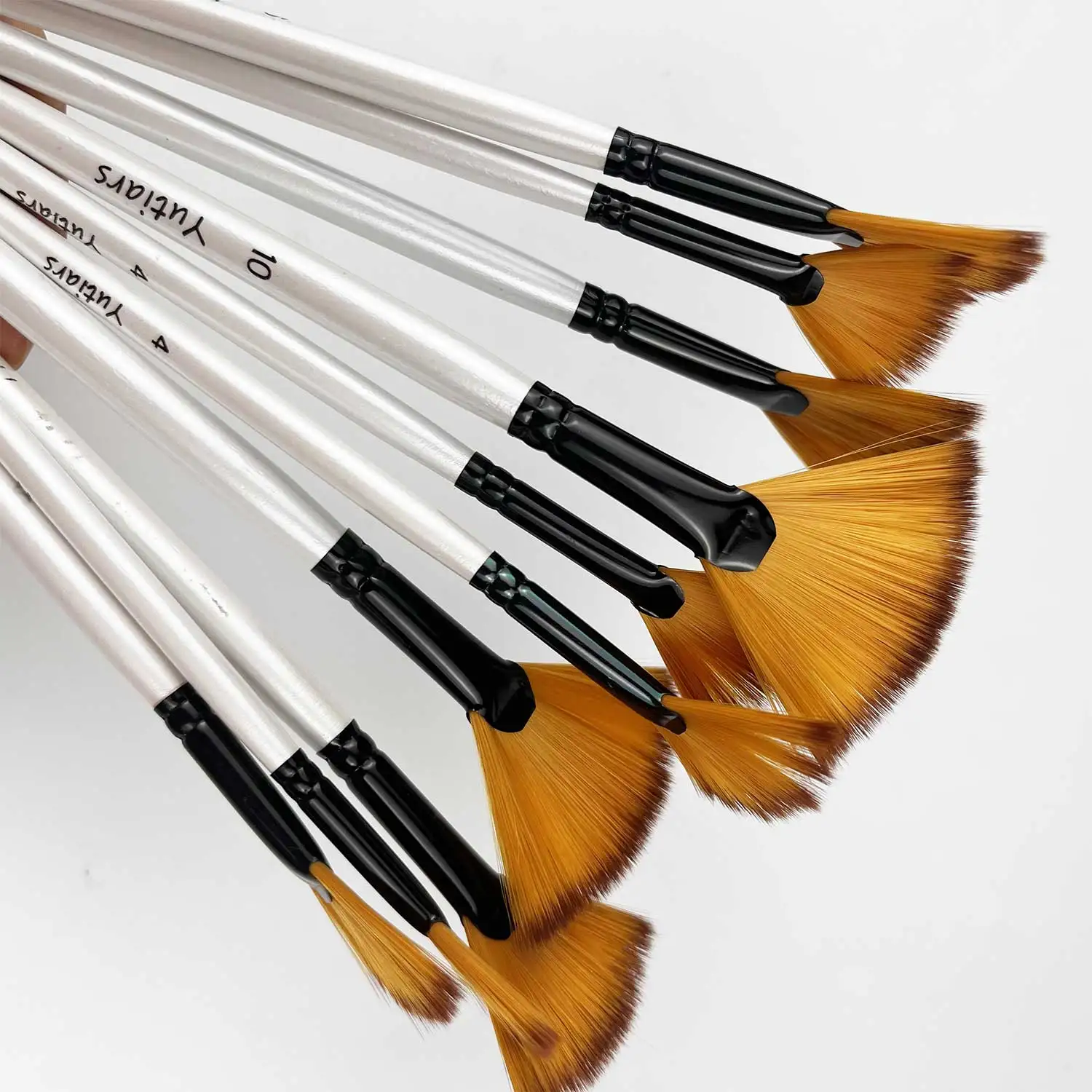 29-Piece Artist Brush Set, Multi-Functional Nylon Bristles for Acrylic，Includes Round, Angle, Flat, Fan, Detail Brushes