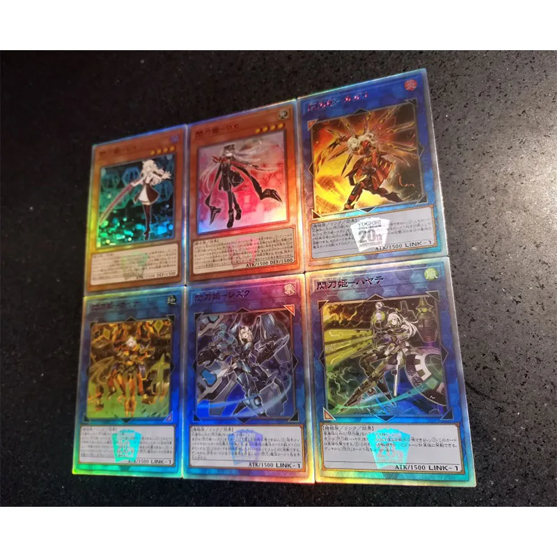 Yu-Gi-Oh Anime Game Cards Laser Flash Cards DIY Sky Striker Dark Savers Toys For Boys Collectible Cards Christmas Birthday Gifts