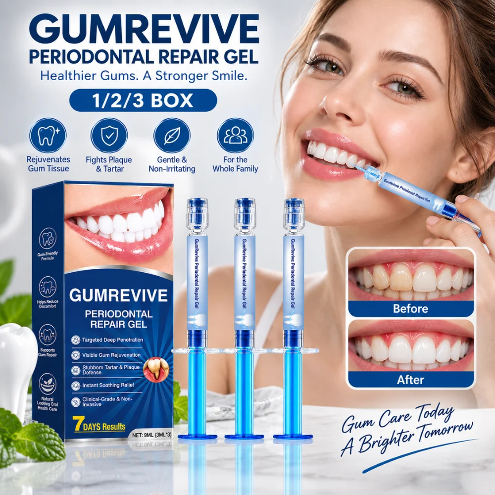 GumRevive Periodontal Repair Gel 9ml Hydroxyapatite Coenzyme Q10 Gum Care Plaque Tartar Protection Fresh Breath Oral Care