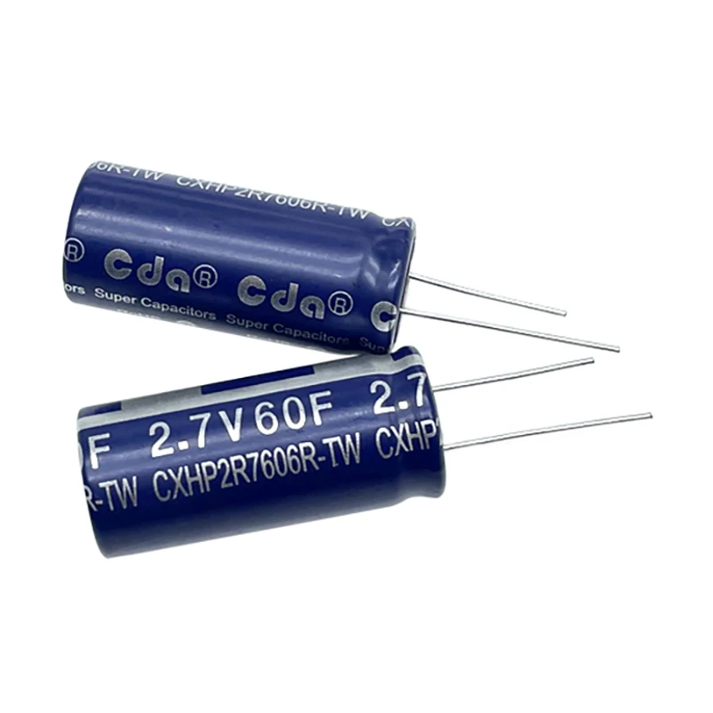 

2Pcs CDA 2.7V60F 50F 70F Original New 2.7V 60F Original 40mm * 18mm Low ESR For Backup And Car Recorder