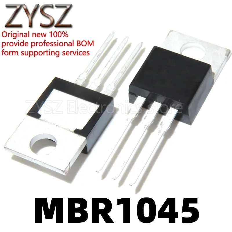 5PCS MBR1045CT in-line TO220 Schottky diode 10A45V SB1045 B1045G