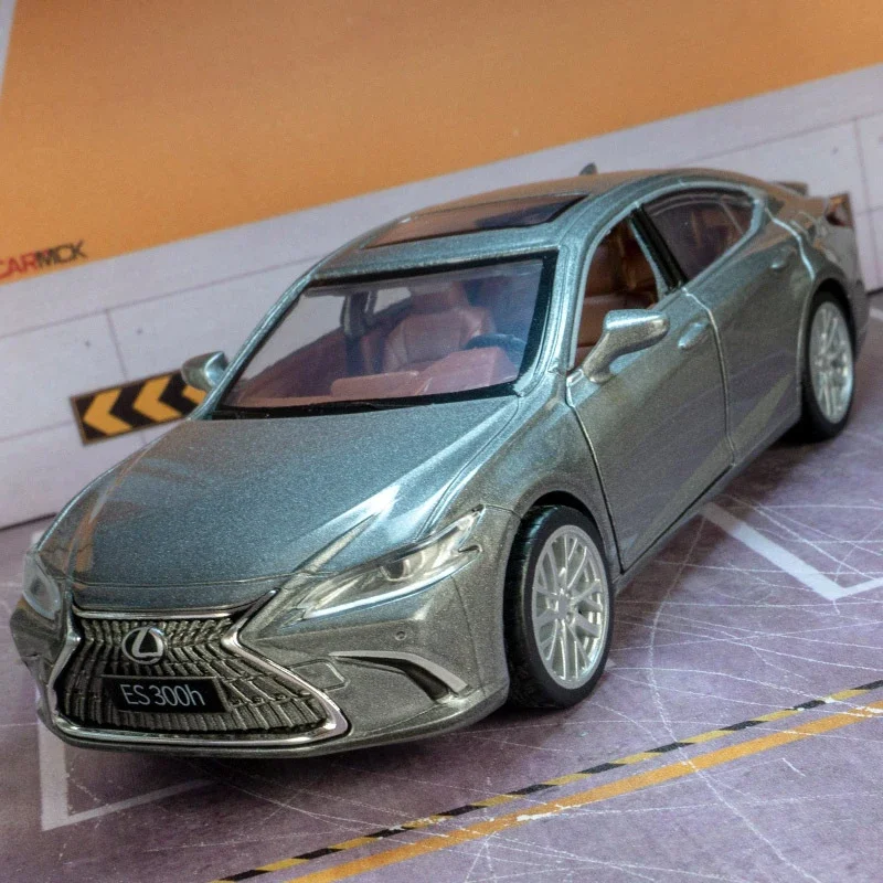 Lexus ES300h Alloy Car Model, Diecasts Metal Toy Vehicles, Alta Simulação, Coleção de Som e Luz, Toy Kids Gift, 1:35