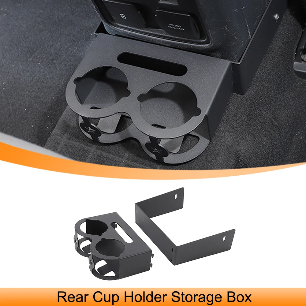 

Rear Cup Holder Storage Box Drinks Stand Bracket for Ford Bronco 2021 2022 2023 4-Door Stowing Tidying Car Interior Accessories