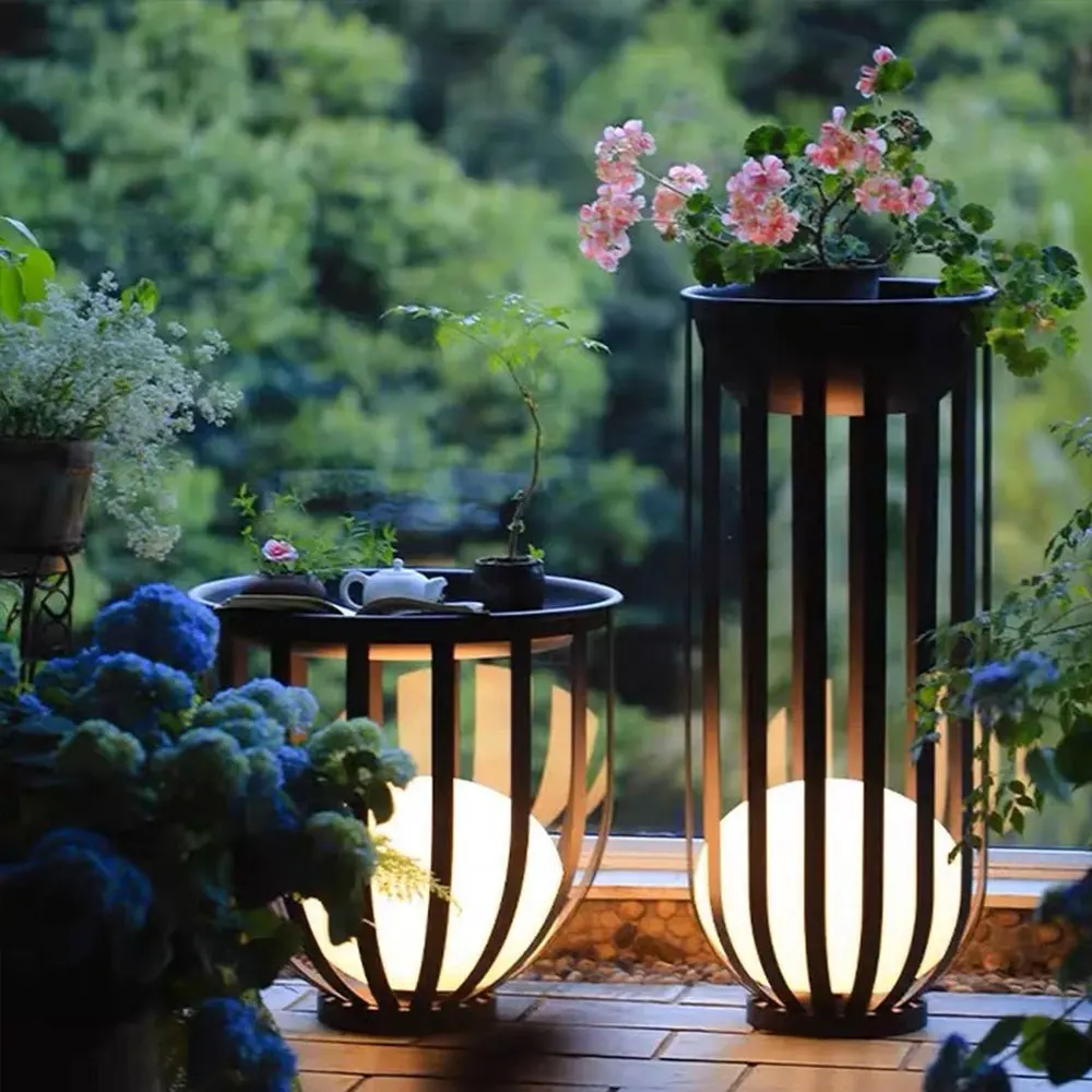 الحديثة حديقة LED مصباح أرضي مقاوم للماء أضواء الحديقة للخارجية فناء فيلا حديقة شرفة شرفة زهرة حامل IP65