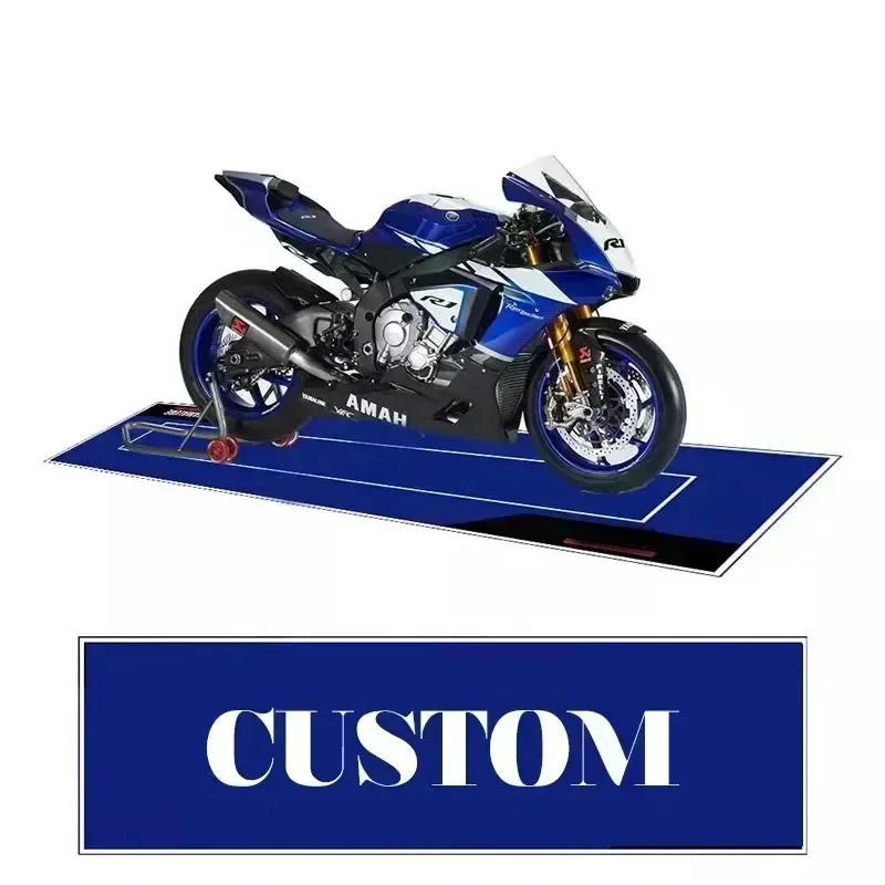 Polyester Display Carpet Motorcycle Parking Anti-slip Mat Yamaha R1 Carpet for Honda Kawasaki BMW Anti-slip Floor Decoration Rug