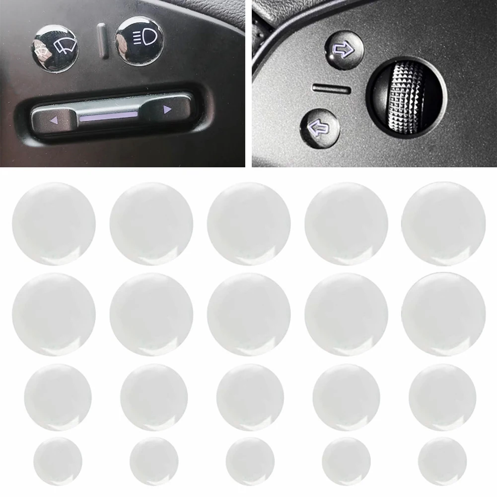 For Tesla Model Y/3 2025 Updated Steering Wheel Turn Signal Lights Crystal Button Stickers Interior Decoration Accessories
