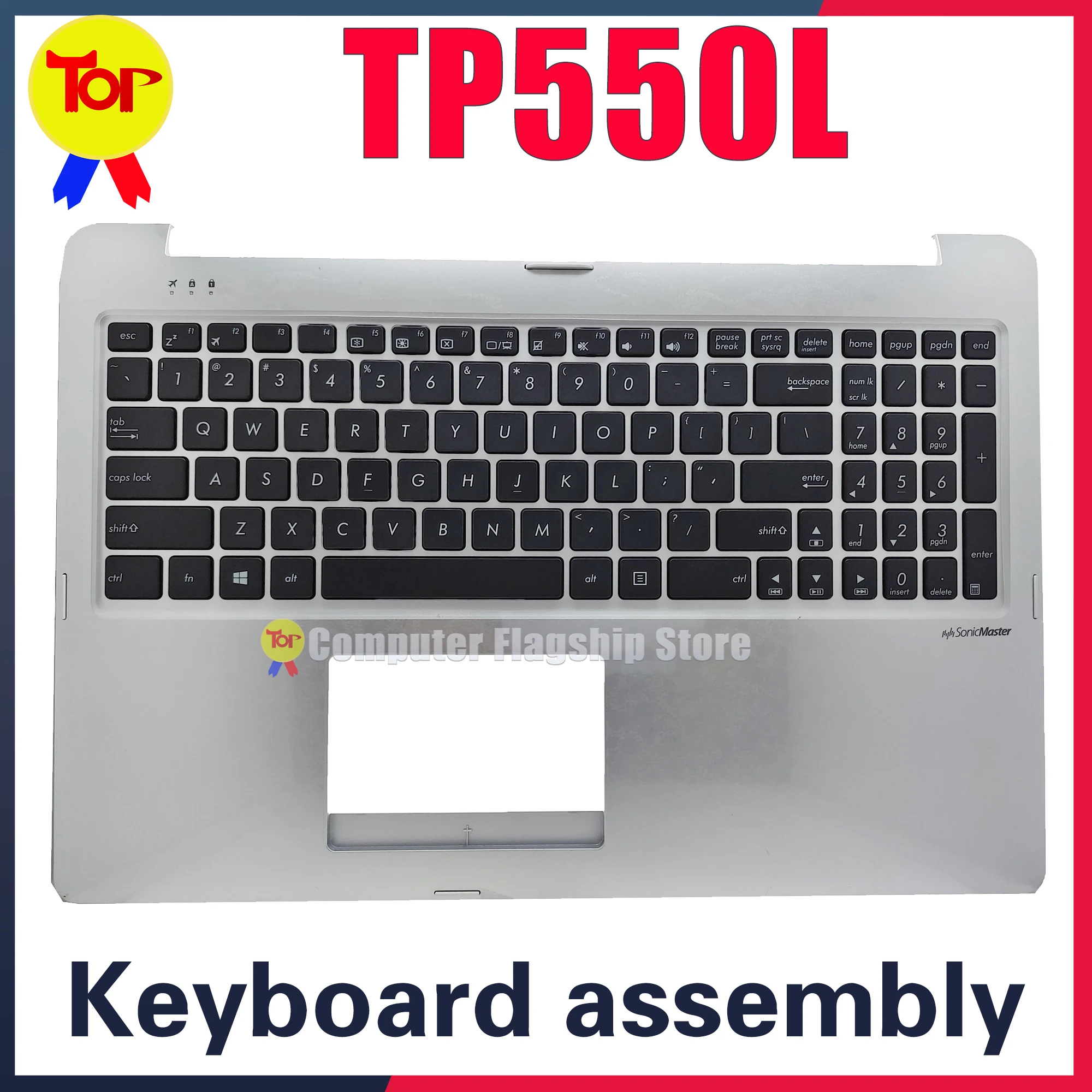 

KEFU TP550L For ASUS Laptop Keyboard TP550LA TP550 TP550LD TP550LJ Original Keyboard Palmrest C Shell Assembly