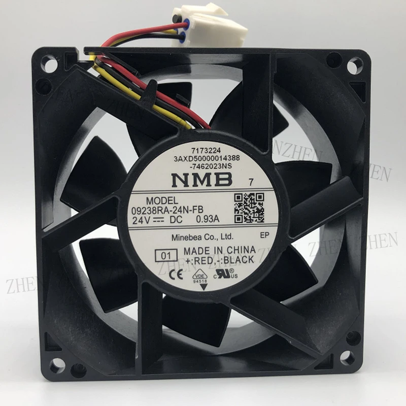 

S New for NMB 09238RA-24N-FB 24V 0.93A 3-Wire Cooling Fan#QW