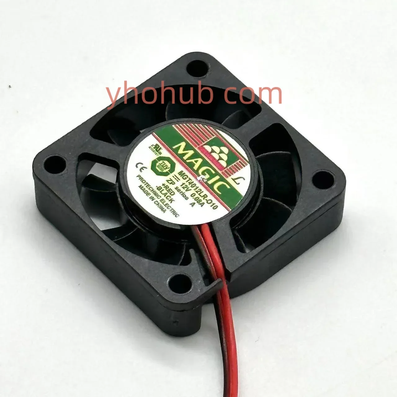Magic MGT4012LR-O10 DC 12V 0.08A 40x40x10mm 2-Wire Cooling Fan