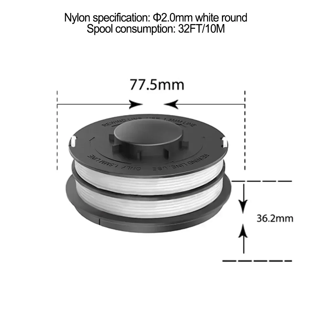 Imagem -04 - Cabeça de Aparador Peças para Einhell Gc-et 4530 Rtv 400 Rtv 550 Rtv 550 Acessórios para Cortador de Grama Produtos para Casa e Jardim