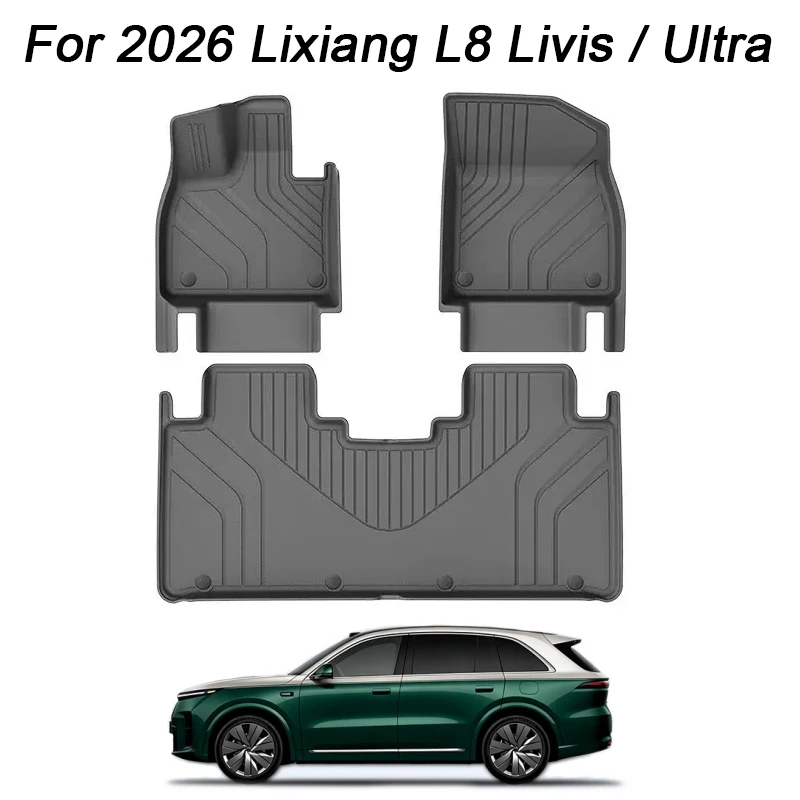 for 2026 Lixiang L8 Livis / Ultra Car Floor Mats Cargo Liner Trunk Mats Backrest Kick Pads Protection Car Interior Accessories