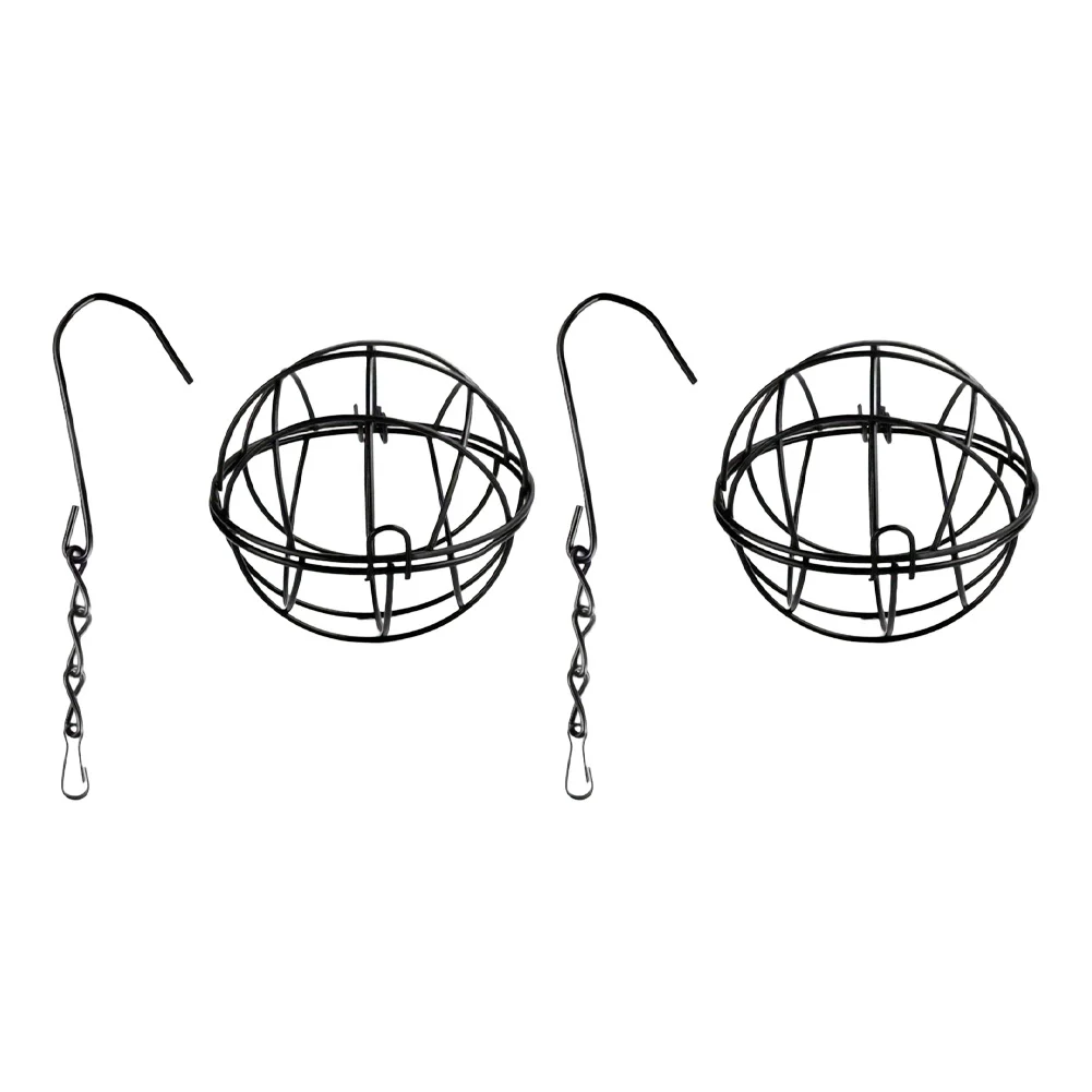 Black Hollow Bird Feeder Attract Various Bird Species Feeding Station Hollow Structure Attracts Various Bird Species
