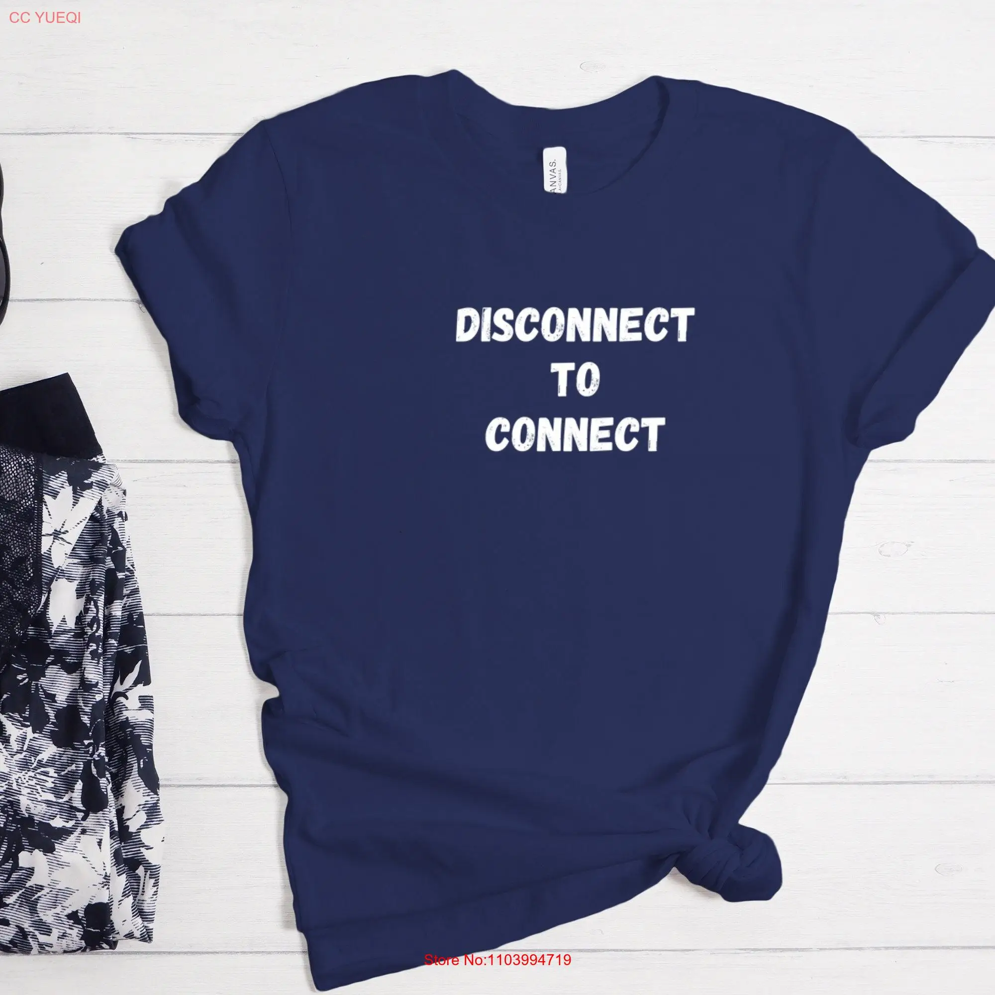 Disconnect T Shirt Your Phone Socializing FamilyTime for Shirtnagers Teacher Mom long or short sleeves