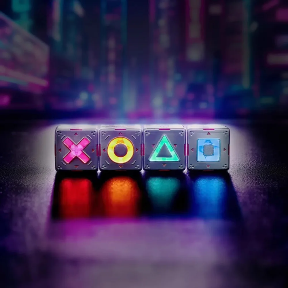 Cyberpunk Geometry Artisan Keycap Custom Gaming Resin Keyboard Cap 1U Original Point KeyCap for Mechanical Keyboard Accessories