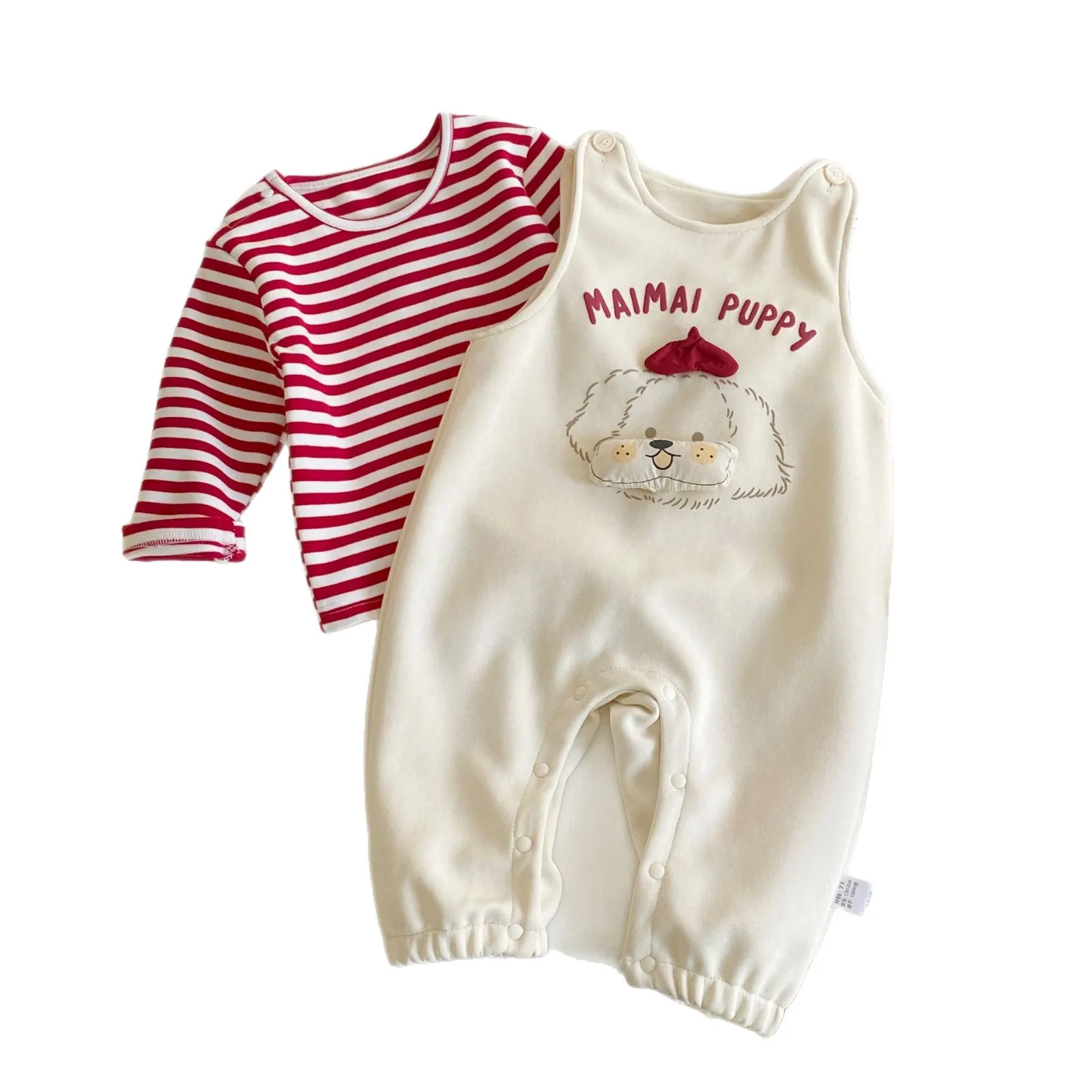 بدلة أطفال برسوم كارتونية لربيع وخريف 2026 نمط جديد حقيبة جرو على الطراز الغربي ملابس ضرطة ملابس عصرية لحديثي الولادة في الهواء الطلق #5