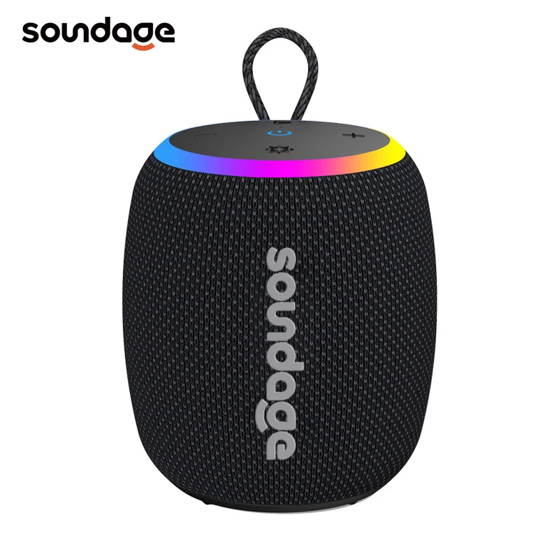 

Soundage 15W Portable Wireless Bluetooth Speaker 360 Degree Stereo Surround Subwoofer IPX6 Waterproof Support TF TWS Speaker