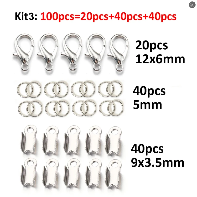 100pcs Jewelry Making Kit Components for DIY