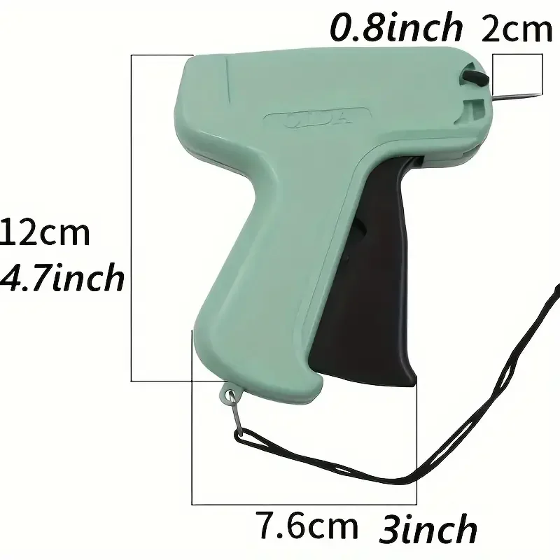 Portable Mac-Compatible Clothing Label Gun - DIY Fabric Tagging With 1000 Barbs & 5 Needles, Dot Matrix Print