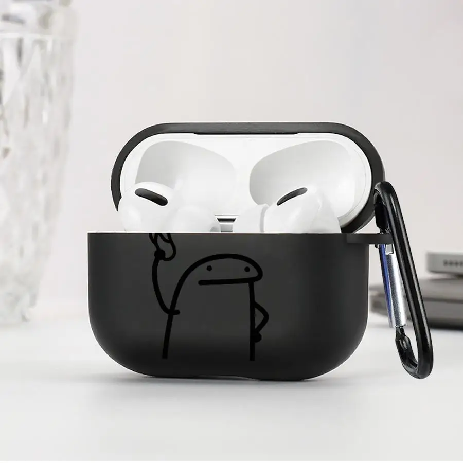 Case For Airpods Pro 3 Pro2 1 2 Pro3 4 Earphone Cases Cover Cartoon Stick Figure Art view 3