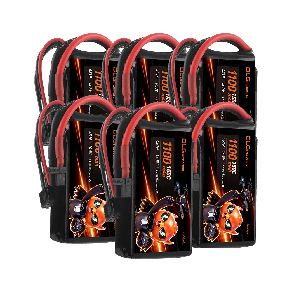 DLGPOWER 4S LiPo Battery 150C 14.8V  With XT30 Plug For FPV Quadcopter Helicopter Airplane RC Model Toy Aircraft Boat Racing Car