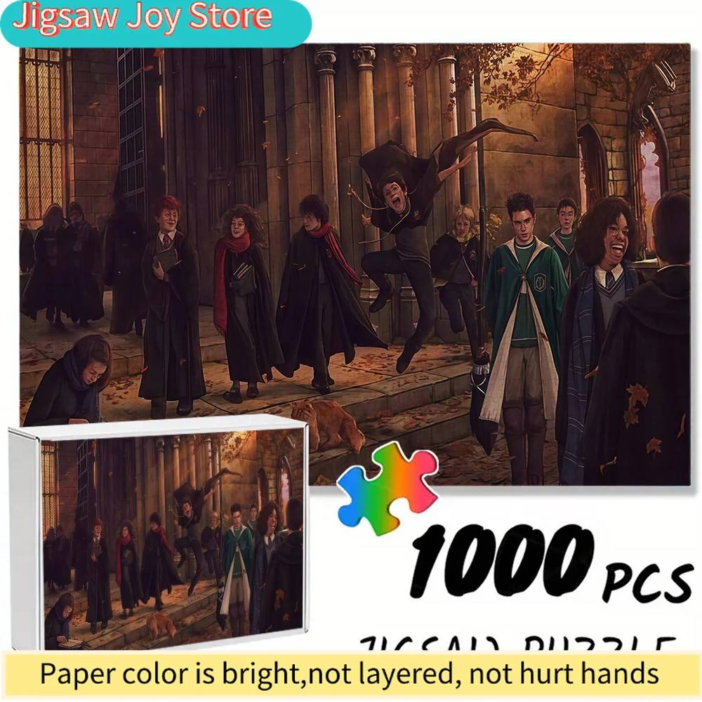 

Warner Bros. Seamless Jigsaw Puzzle Z10.14-200, Harry Potter School Day, Durable Thickened DIY Puzzle, Adult Brain Teaser Game