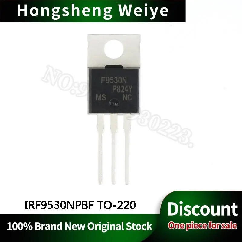 10-100Pcs New IRF9530NPBF IRF9530 TO-220 P Channel 100V - 14A in-line IC Chip In Stock DISCOUNT Sell