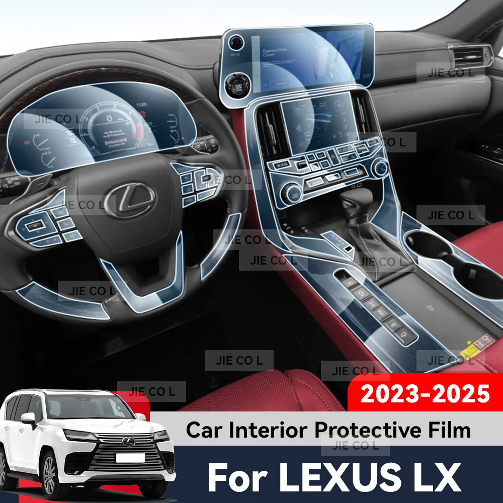 

Auto Central Control Screen TPU Navigation Anti Scratch interior Protection Film GPS Navigation For LEXUS LX 2023 2024 2025