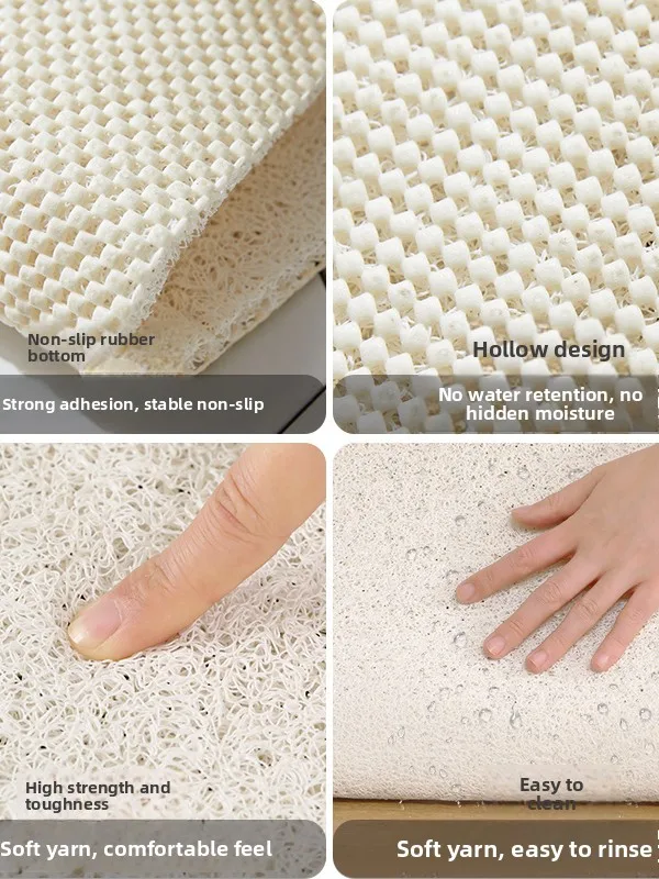 

Противоскользящий впитывающий ковер Batoom, разделительный коврик для влажной и сухой уборки, настраиваемый, легко чистящийся шелковый круглый напольный коврик, коврик для домашнего использования