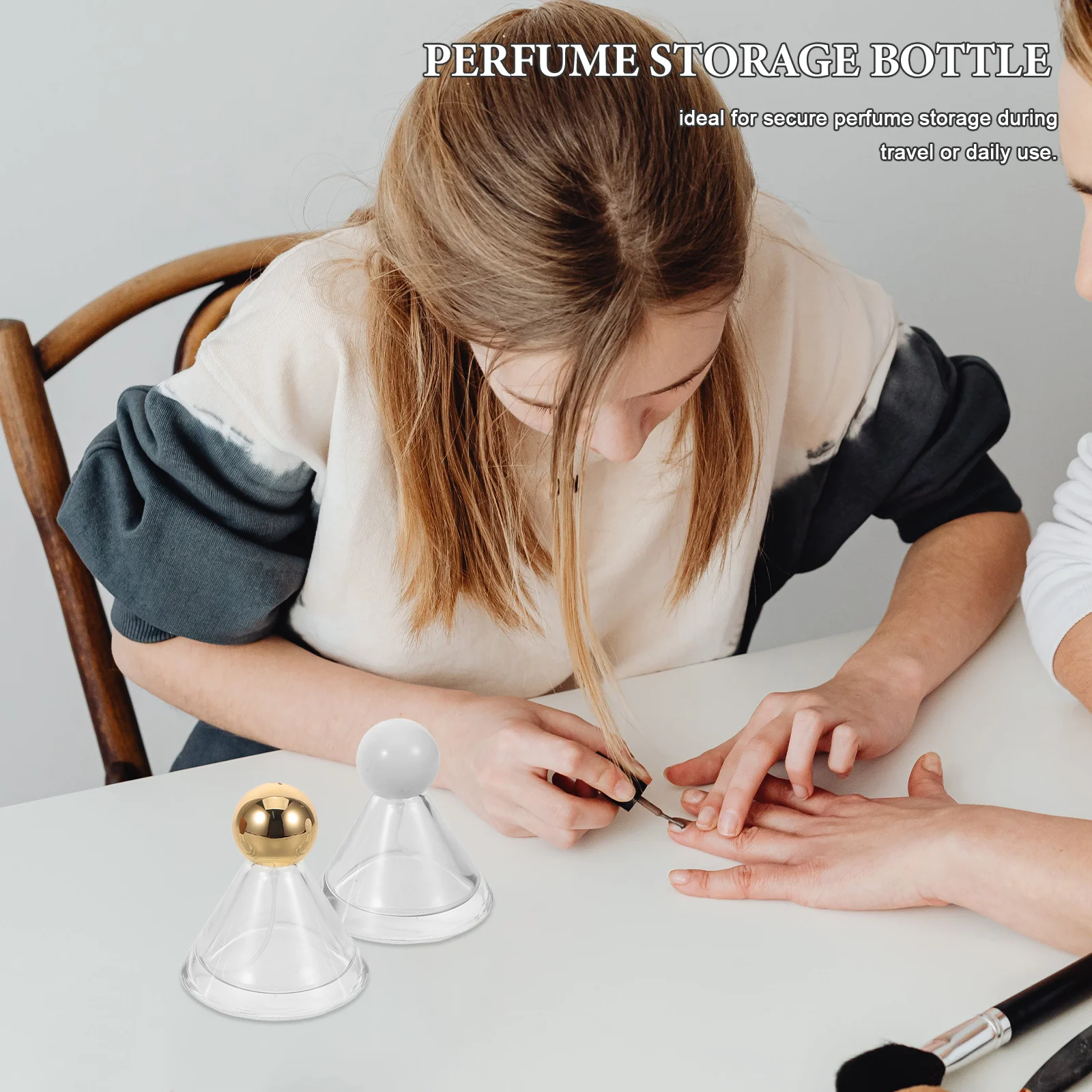 3 pçs 50ml conjunto de atomizador perfume vidro recarregável mini garrafas viagem névoa fina spray decorativo fragrância dispensador elegante