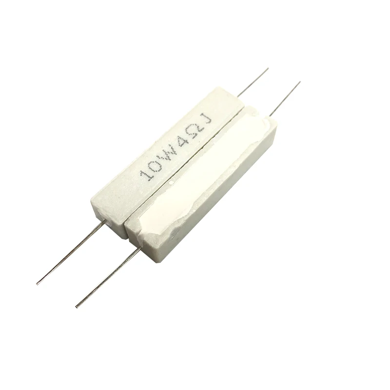 2pcs 10w Ceramic Cement Resistor 5% 4ohm 4r 4rj