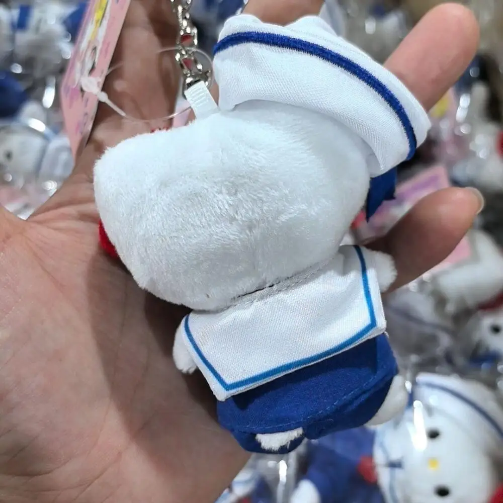 Sanrio Sailor Suit Hello Kitty Soft Plush Filling Doll Backpack Hanging Ornament Keychain Notebook Decoration Girl Birthday Gift