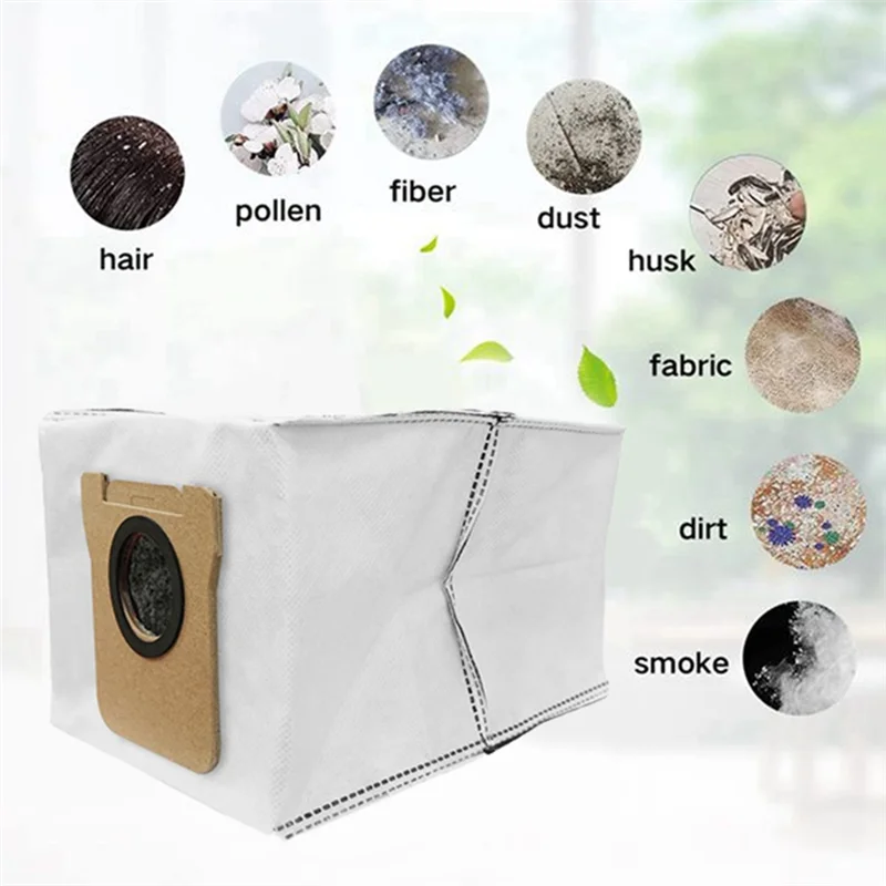 B47B-20PCS Vacuum Dust Bag And Mop Cloth Set For Xiaomi Mijia M40 D110CN Vacuum Cleaner Spare Parts