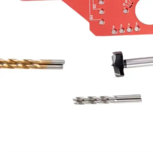 Shelf Pin Drilling Guide Jig Aluminum Alloy Hole Punch Locator Template For Cabinet Door Drawer Hinge Woodworking Tool Kit
