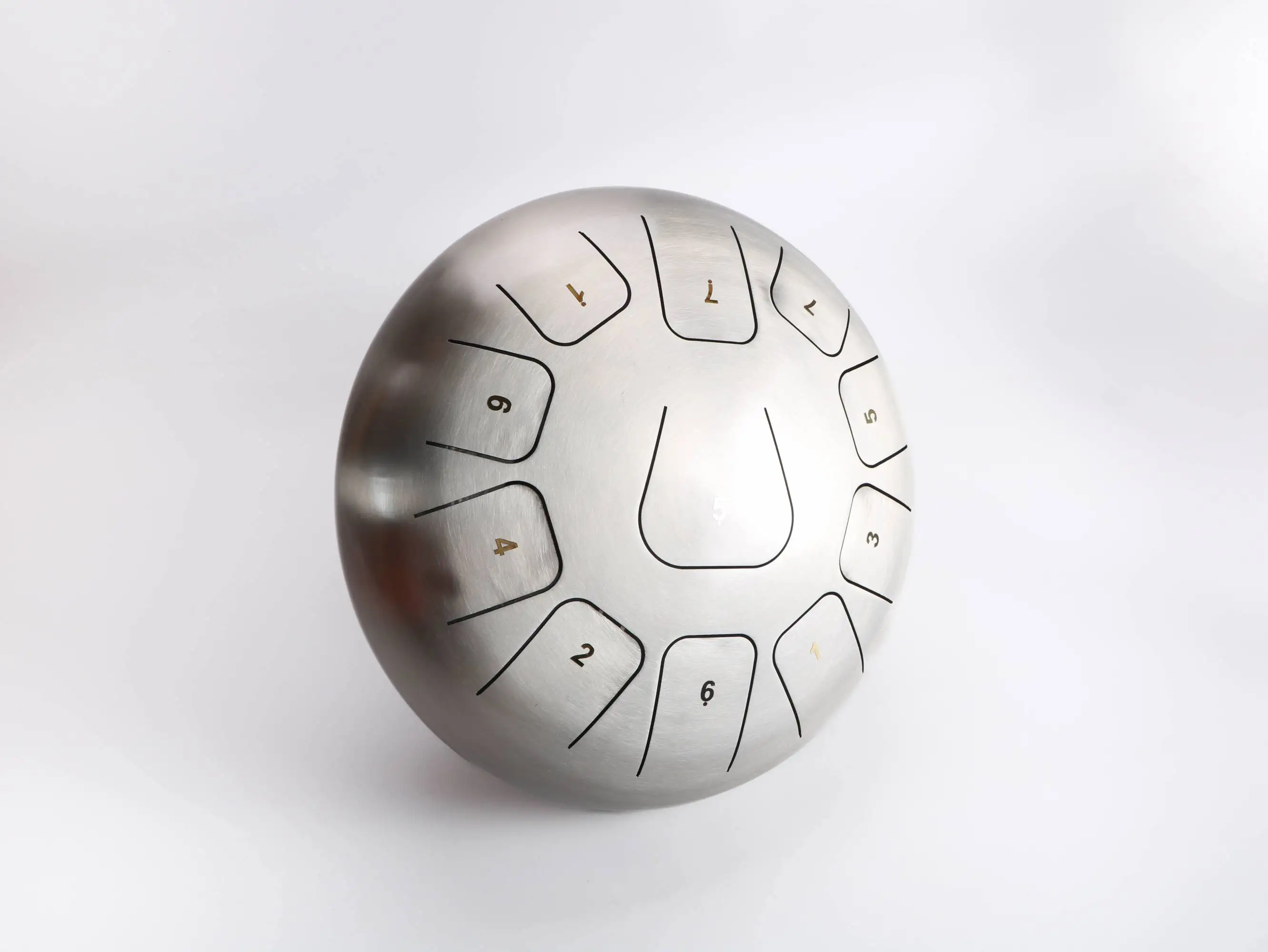 Tongue Drum Nickel Alloy Montessori Educational Children Learning 12 Scales Key Type 8'10'12' Size