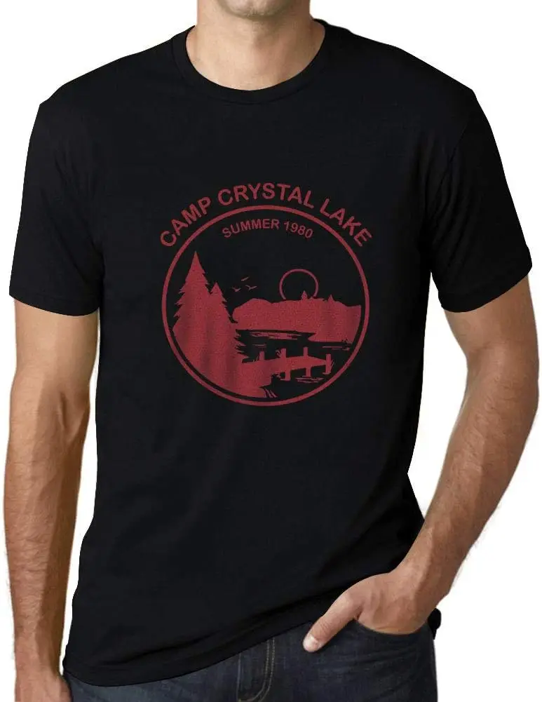 Men's Graphic T-Shirt Camp Crystal Lake Eco-Friendly Limited Edition Short Sleeve Tee-Shirt Vintage Birthday