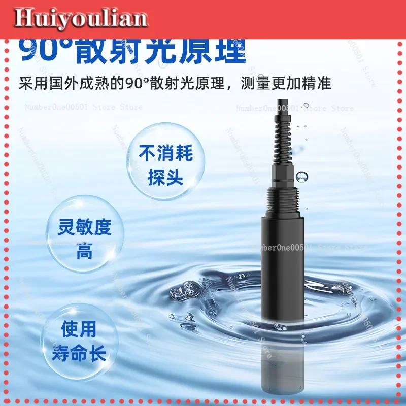 

RS485 Water Quality Turbidity Sensor Online Sludge Concentration Suspended Solids Analyzer