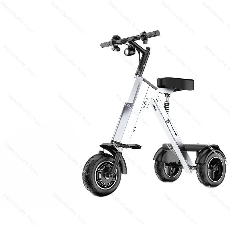 

Portable mini small electric vehicle travel men and women travel leisure battery folding electric tricycle
