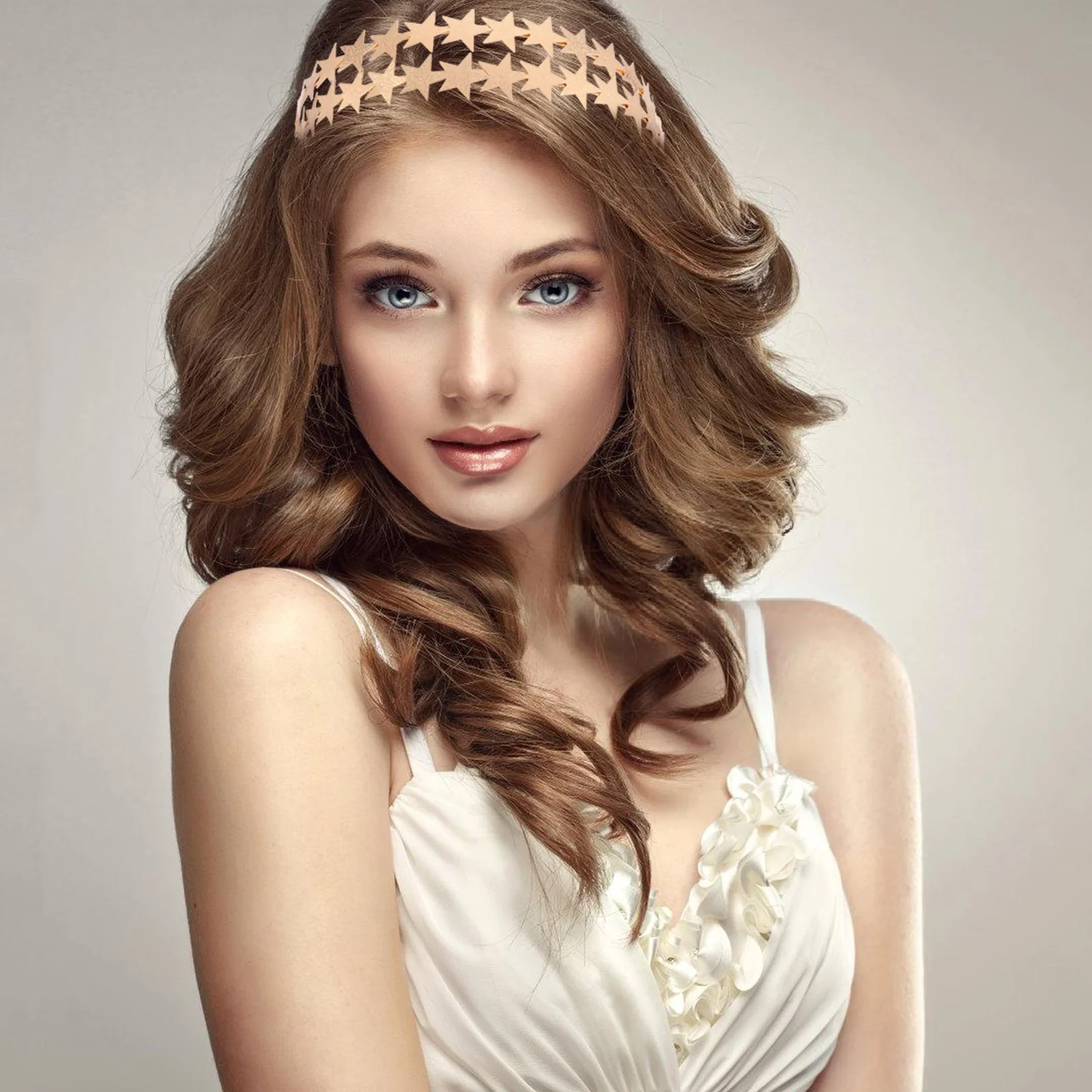 

Pentagram Headband Headbands Happy New Year Tiara Bridal Hair Accessory Birthday Star Shape