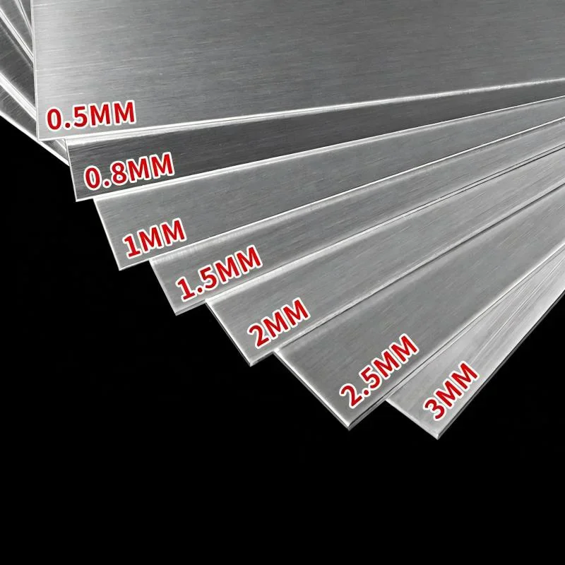 304 Stainless Steel Sheet Plate Thick 2/2.5/3/4mm 50x100mm-500x500mm Square Board Flat Brushed Metal Polished Plate