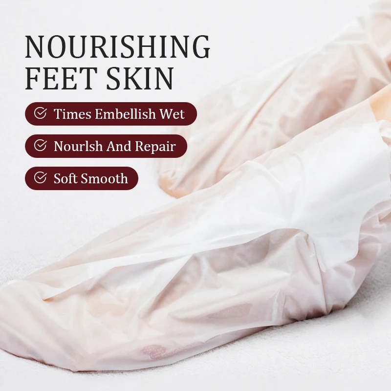 Exfoliating Feet Mask Nicotinamide Goat Milk Skintender Foot Pack Membrane Remove Dead Peeling Anti-Cracked Foot Skin Care