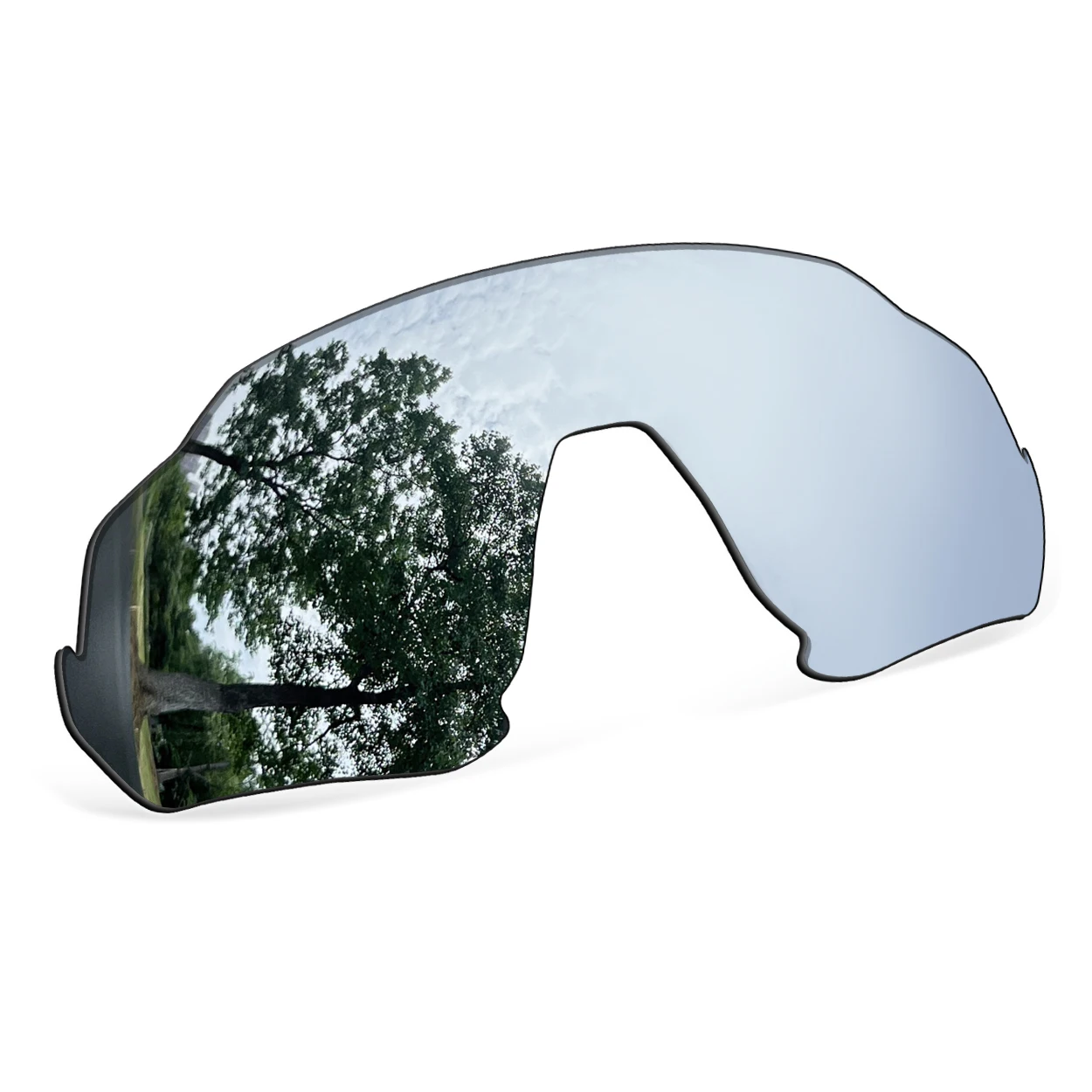 Silver Polarized Replacement Lenses for Oakley Flight Jacket OO9401 Sunglasses